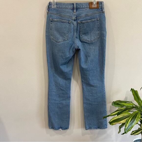 J.Crew Tall 25T Distressed Demi-Boot Crop Jeans Lyocell Stretch BH773 - Picture 2 of 10